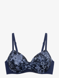 Dorina CANBERRA BIKINI TOP - Bikinier - INK PRINT / blue