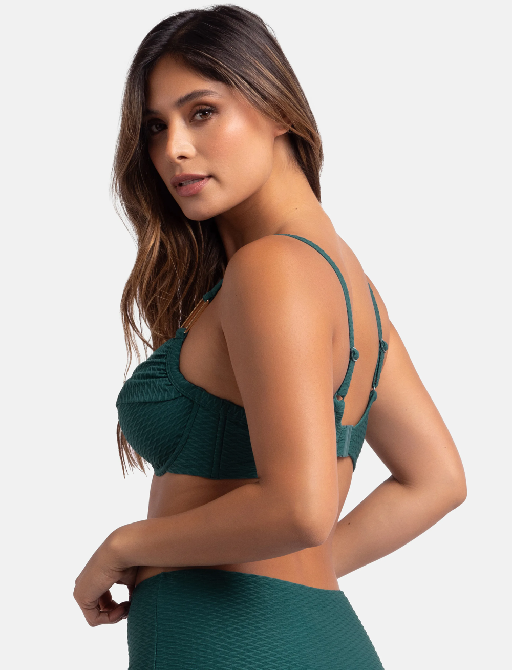 Dorina - BATI BIKINI TOP - bikinitopp med spiler - green - 2