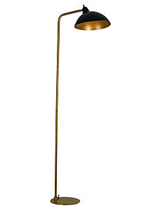 Dyberg Larsen Futura gulvlampe - Lamper - BLACK/BRASS / gold