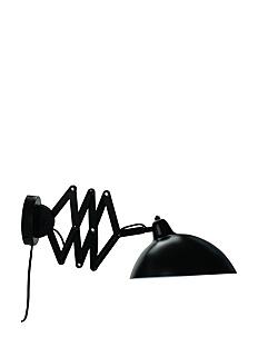 Dyberg Larsen Futura Vegglampe Svart/ Hvit m/ foldearm - Lamper - BLACK / black