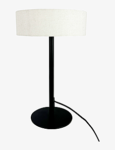 Dyberg Larsen Calix table lamp with fabric shade - Lamper - BLACK / BEIGE / black