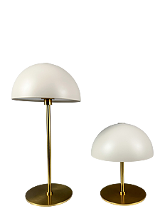 Dyberg Larsen ALONG LED Mini table lamp beige/ brass - Lamper - BEIGE/ MESSING / beige