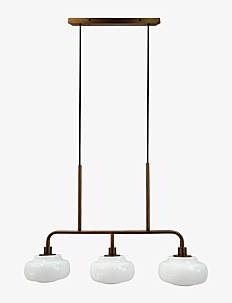 Dyberg Larsen Ossett long table pendant Opal / bronze - Lamper - OPAL / BRONZE / multi