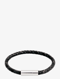 Edblad Franky Bracelet Leather - Smykker - BLACK / black