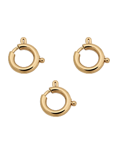 Edblad Spring Rings 3-Pack - Kolleksjoner - GOLD / gold