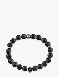 edd. Beads Bracelet 8mm - Smykker - LAVA / black