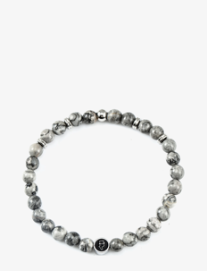 edd. Beads Bracelet 6mm - Smykker - TORNADO / grey