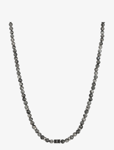 edd. Beads Necklace 6mm - Smykker - GREY / grey