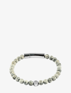 edd. Beads/Buckle Bracelet 6mm - Smykker - GREY / grey