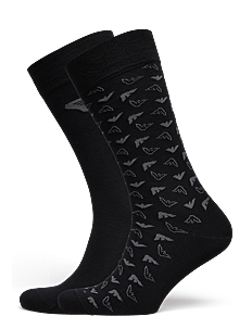 Emporio Armani MEN'S KNIT SHORT SOCKS - Treningssokker - NERO / black