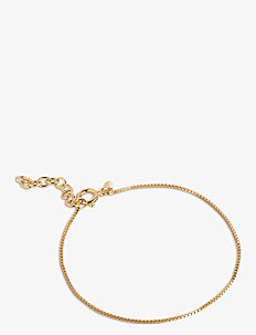 Enamel Copenhagen Box Chain Bracelet - Lenkearmbånd - GOLD / gold