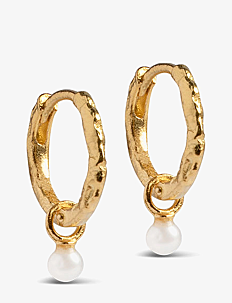 Enamel Copenhagen Belle Pearl Hoops - Julegaver til kvinner - PEARL / gold