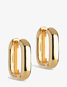 Enamel Copenhagen Square Hoops 18 mm - Kolleksjoner - GOLD / gold