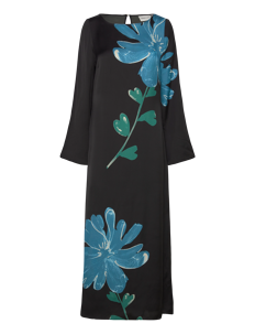 Fabienne Chapot Shika Dress - Selskapskjoler - BLACK/VENUS BLUE / black