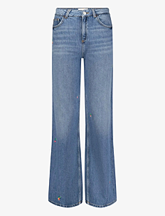 Fabienne Chapot Thea Wide Leg Jeans - Vide jeans - MID BLUE / blue