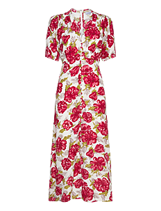 Faithfull The Brand BELLAVISTA MIDI DRESS - Faithfull The Brand - ISADORA FLORAL - RED / red