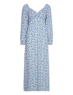 Faithfull The Brand YULIANA MIDI DRESS - Faithfull The Brand - ELKA FLORAL / blue