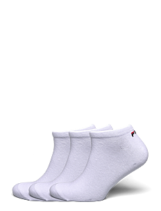 FILA Socks FILA 3pk Invisible Plain Socks - Klær - WHITE / white