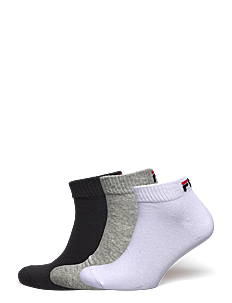 FILA Socks FILA 3pk Quarter Plain Socks - Klær - CLASSIC / black