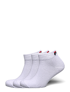 FILA Socks FILA 3pk Quarter Plain Socks - Klær - WHITE / white