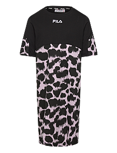 FILA BAD HARZBURG dress - Klær - BLACK LEO IKAT AOP-BLACK / black