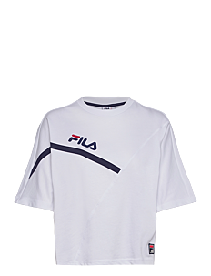 FILA ZUG cropped wide tee - Klær - BRIGHT WHITE / white