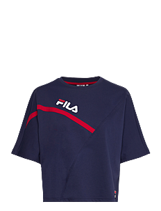 FILA ZUG cropped wide tee - Klær - MEDIEVAL BLUE / blue