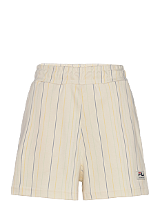 FILA TEBRA high waist shorts - Klær - ANTIQUE WHITE/MULTICOLOR IRREGULAR STRIPED / cream