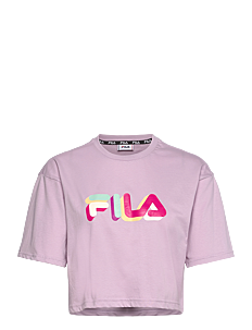 FILA BEUNA cropped graphic tee - Klær - FAIR ORCHID / pink/rose