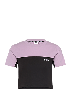 FILA BARDOLINO tee - Klær - BLACK-FAIR ORCHID / multi