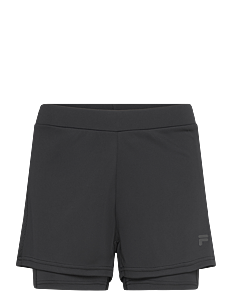 FILA RACALE running shorts with inner tights - Klær - BLACK / black