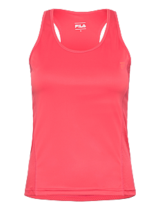 FILA ROUSSILLON running racer top  with inside bra - Klær - CAYENNE / coral