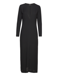 Filippa K Long Split Dress - Selskapskjoler - BLACK / black