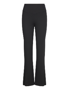 Filippa K Split Hem Jersey Trousers - Rette bukser - BLACK / black