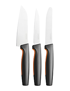 Fiskars Functional Form Favoritt Knivsett, 3 kniver - Knivsett - NO COLOUR / undefined