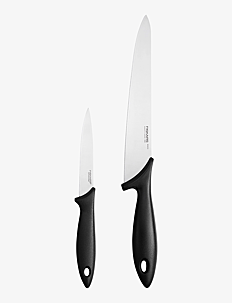 Fiskars Essential Cook's set 2pcs - Knivsett - BLACK / black