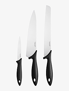 Fiskars Essential Starter set 3pcs - Knivsett - BLACK / black