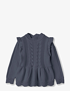 Fliink ALILLY PEPLUM PULLOVER - Fliink - BLUE / navy