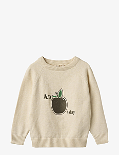 Fliink ALON APPLE TEXT PULLOVER - Fliink - CREAM / cream