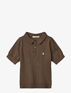 Fliink FAVO SS POLO - Fliink - BROWN / brown