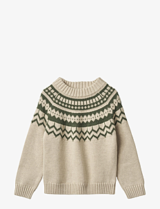 Fliink JANIE NORDIC PULLOVER - Fliink - GREEN / cream