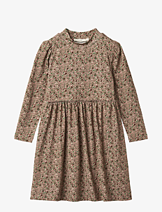 Fliink KELLY LS DRESS - Fliink - MULTI COLOURED / brown