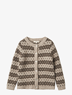 Fliink STAR NORDIC CARDIGAN - Fliink - BROWN / brown