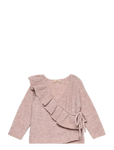 Fliink STAR RUFFLE CARDIGAN - Fliink - PINK / pink/rose