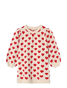 Fliink ALON HEART DRESS - Fliink - RED / cream