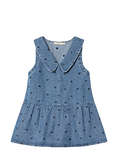 Fliink DONNA DENIM SPENCER DRESS - Fliink - BLUE / blue