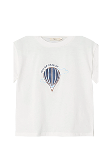 Fliink SOMMER BALLOON T-SHIRT - Fliink - WHITE / cream