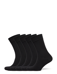 Frank Dandy Bamboo Solid Crew Sock - Sokker - BLACK / black