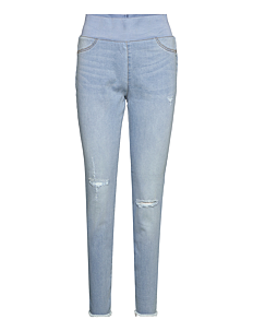 FREE/QUENT FQSHANTAL-PA-ANKEL-BROKEN - Slim jeans - BLEACHED BLUE DENIM / blue