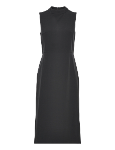 French Connection ECHO CREPE MOCK NECK DRESS - Kjoler - BLACKOUT / black